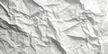 Textured background of white crumpled paper sheet with wrinkled surface Royalty Free Stock Photo