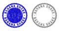 Textured BANANA SHAKE Scratched Stamp Seals