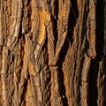 Textured bark of a mature tree Royalty Free Stock Photo