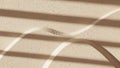 Textured beige surface with abstract white lines and shadows from blinds Royalty Free Stock Photo