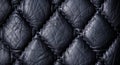 Textured black leather background Royalty Free Stock Photo