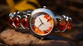 Autumn Style Bracelet Watch With Opal Stone - High Quality And Realistic