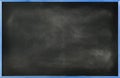 Textured Blackboard with Blue Border