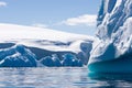 Textured blue icebergs Royalty Free Stock Photo