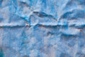 Textured blue rust wall background, aged vintage surface, horizontal.