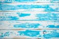Textured blue summer wooden background. Top view Royalty Free Stock Photo
