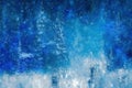 Textured blue winter painting canvas wallpaper background Generative AI