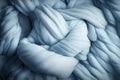 Textured Blue Wool: A Soft and Luxurious Close-Up Royalty Free Stock Photo