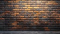The textured brick wall showcases a mix of warm tones and rustic details, providing a unique backdrop for creative projects or Royalty Free Stock Photo