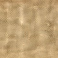 A textured burlap fabric background with natural fibers and a rustic look