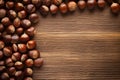 Textured Chestnut background. Generate Ai