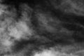 Textured cloud,Abstract white,isolated on black background Royalty Free Stock Photo