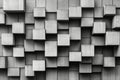 Textured Concrete Cubes Wallpaper, Abstract Surface Design with Rectangular Blocks and Stones Royalty Free Stock Photo