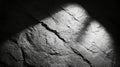 Textured Dark Surface with Light Reflection and Cracks in Stone Royalty Free Stock Photo