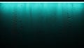 Textured dark teal wall illuminated by a bright white light strip Royalty Free Stock Photo
