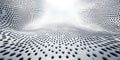 Textured Data Waves: Close-up of a Wavy Surface with Perforated Pattern