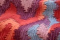 textured details of a handwoven navajo rug