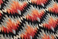 textured details of a handwoven navajo rug