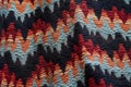 textured details of a handwoven navajo rug