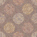 Textured dotty polka dot circle seamless pattern. Japanese style homespun textile background. Spice color neutral tones. All over