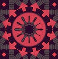 pattern and quicksilver design from dull red and grey arrows with drop shadows Royalty Free Stock Photo