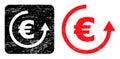 Textured Euro Refund Stencil Watermark