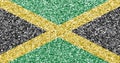 Textured flag of Jamaica in nice colors