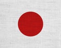 Textured flag of Japan in nice colors