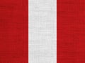 Textured flag of Peru in nice colors