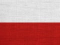 Textured flag of Poland in nice colors