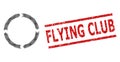 Textured Flying Club Seal and Halftone Dotted Rotation