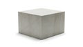 Textured Gray Concrete Cube on White Background Royalty Free Stock Photo