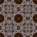 Textured greek seamless pattern. Tapestry ornamental grunge background. Geometric repeat backdrop. Tribal ethnic stitching style