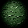 Textured Green Abstract Background with Thick Paint Strokes Royalty Free Stock Photo