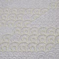 Textured Grey and Lime Green Embroidered Fabric Close-Up Royalty Free Stock Photo