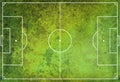 Textured Grunge Soccer Football Field