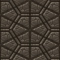 Textured leather tile