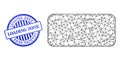 Textured Loading Zone Seal and Hatched Rounded Rectangle Web Mesh