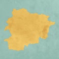 Textured map of Andorra
