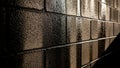Textured Metallic Brick Wall Royalty Free Stock Photo