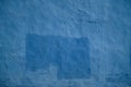 Textured old blue wall surface after renovation Royalty Free Stock Photo