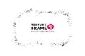 Textured overlay grunge frame rectangular shape. Distressed one color background. Abstract graphic vector design. Royalty Free Stock Photo