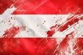 Textured paint strokes in the colors of the national flag of Austria. National day patriotic symbol