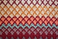 textured pattern of a woven wool rug Royalty Free Stock Photo