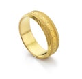 24 Carat Gold Wedding Ring Royalty Free Stock Photo