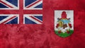 Textured photo of the flag of Bermuda