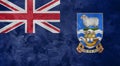 Textured photo of the flag of Falkland Islands