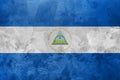 Textured photo of the flag of Nicaragua