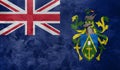 Textured photo of the flag of Pitcairn Islands