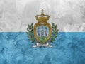 Textured photo of the flag of San Marino